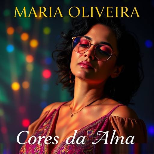 Capa do √°lbum 'Cores da Alma' da cantora Maria Oliveira